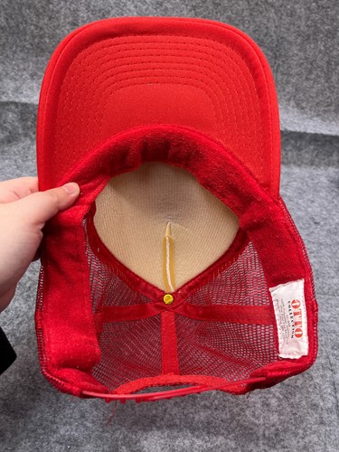 Cappello Berretto Mountain Rainbow #Marrone Snap Back Adulto Rosso Poli Nylon Camionista - Foto 11 di 12