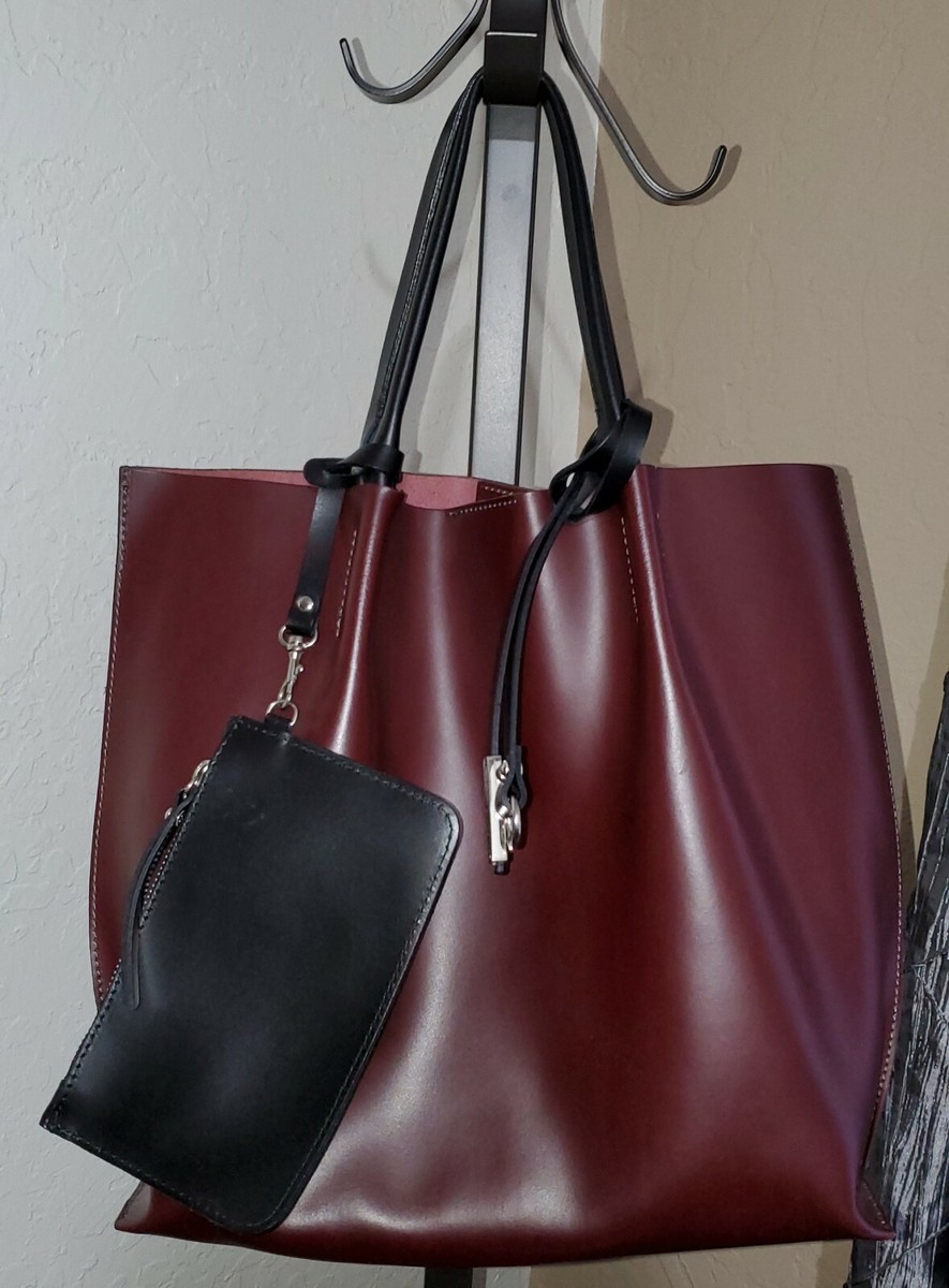 Women\'s Burgundy Leather Backpack Tote by Gianni Chiarini. The perfect NEUTRAL. Gianni Chiarini Burgundy Leather Handbag: Italian Top Handle  main image 2