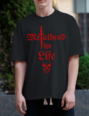 Metalhead Shirt Dagger Halloween Heavy Metal Music Goth Alternative Skull Black
