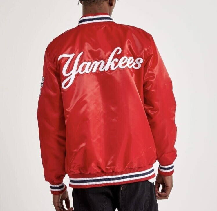 NWT Starter MLB New York Yankees Varsity Men's Red Jacket A-101 | eBay