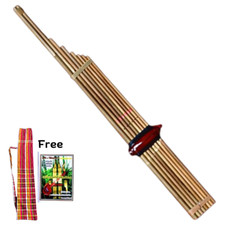 Khaen Bamboo Laos Mouth Organ Key Am 8 Traditional Musical Instrument Good Sound