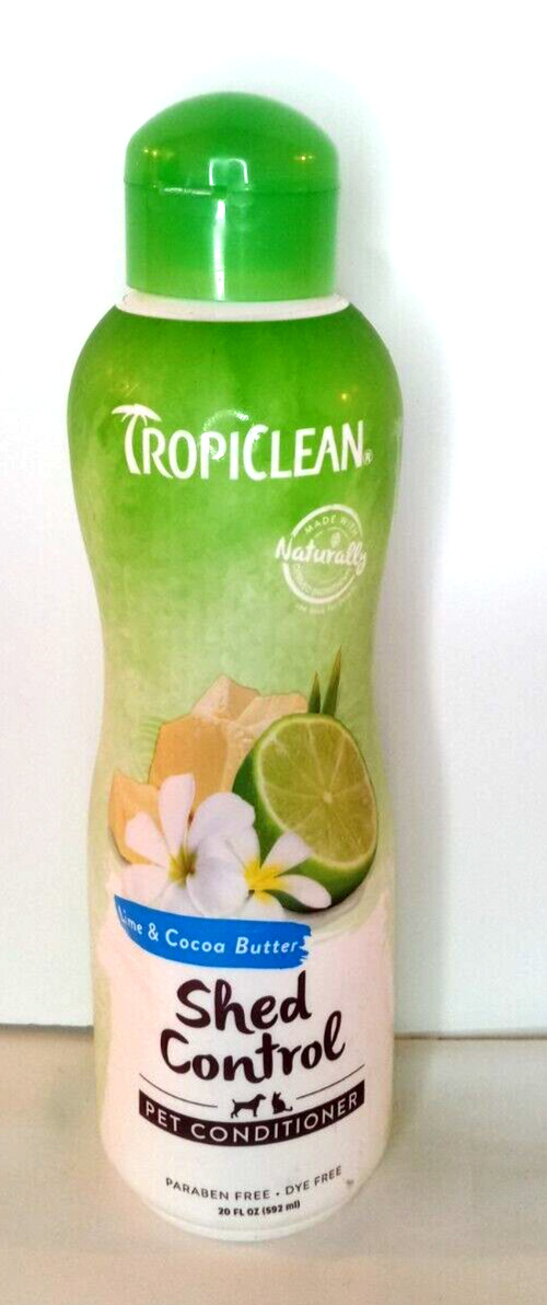 TropiClean Pet Conditioner Dogs Cats Shed Control,Lime&Cocon