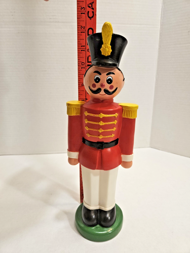 Vintage 1992 Art Line Christmas Toy Solder Drummer Boy Plastic/Rubber 12 Inch - Picture 14 of 14