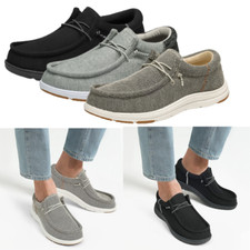 Men Lightweight Mesh Slip On Loafer Shoes Non Slip Comfortable Casual Shoes