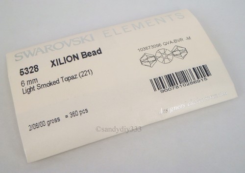 SWAROVSKI Crystal Element 5328 Xilion Bicone Bead Colour SIZE 5mm 6mm 8mm - Picture 65 of 125
