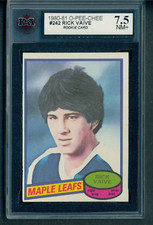 1980-81 O-Pee-Chee #242 Rick Vaive RC Rookie KSA 7.5NM+ Maple Leafs