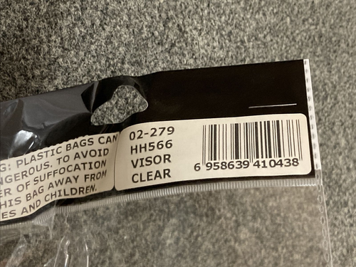 NEW LS2 HH566 02-279 HELMET VISOR INNER SHIELD CLEAR - Foto 2 di 2