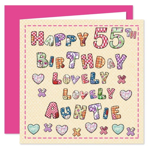 Auntie Happy Birthday Card - Age Range 25 - 100 Years - Lovely Lovely You Design - Picture 13 of 23