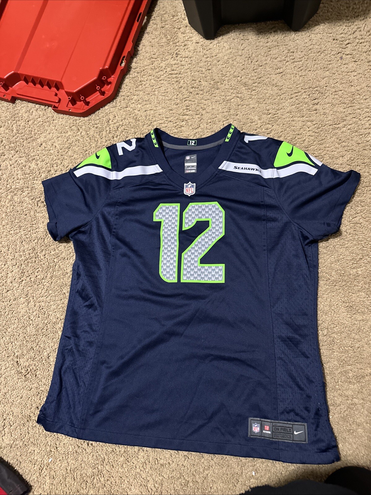 SEATTLE SEAHAWKS Team Blue #12 12TH MAN NFL JERSEY Football Fan
