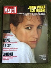 PARIS MATCH DU 14/03/1986 1920 HALLYDAY BAYE BOUQUET PARILLAUD RICHARD BRIALY