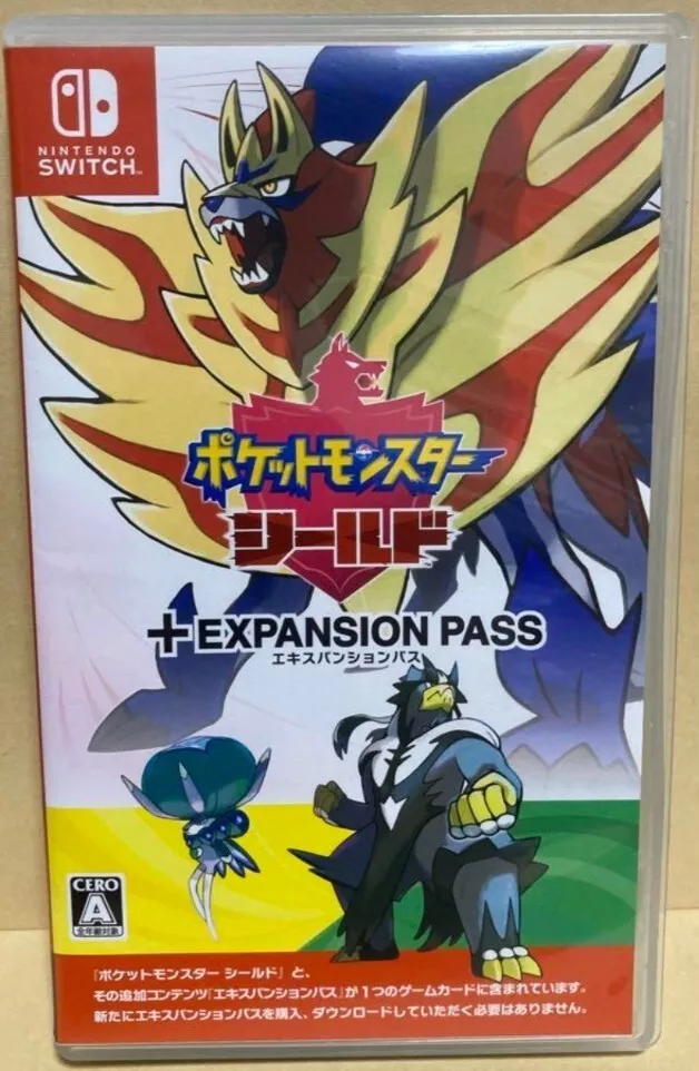 Nintendo Switch Pokemon Shield + Expansion Pass Switch Japan USED Japan F/S