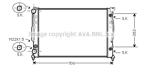 Audi A4 A6 RADIATOR Skoda Superb VW Passat Automatic 1996-2005 - Picture 1 of 1