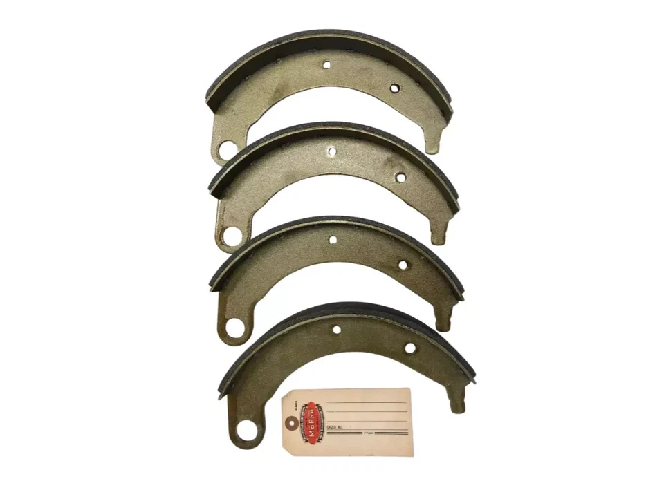 Para 1940 Plymouth P-10 Deluxe Rueda Trasera Tambor Freno Forro Zapatas 10" x 2" Foto 4 de 4