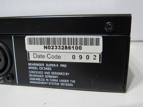 Procesador multiefectos Behringer CX3400 Super-X-Pro Crossover - Negro PROBADO - Imagen 9 de 9