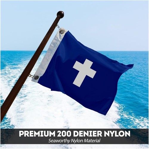 AGAS Kaplan Offiziere Flagge Outdoor-Indoor Flagge - 12"x18" - 200D Nylon Yacht Club - Bild 2 von 7