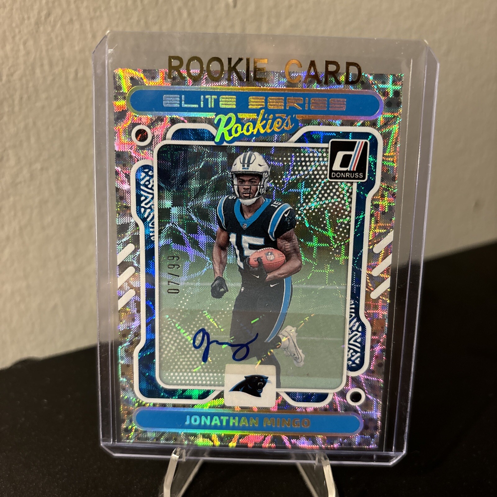2023 Donruss Jonathan Mingo Elite Series Auto SP Rc #07/99 PANTHERS / COWBOYS