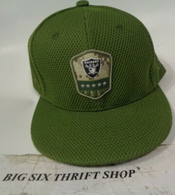 las vegas raiders salute to service hat