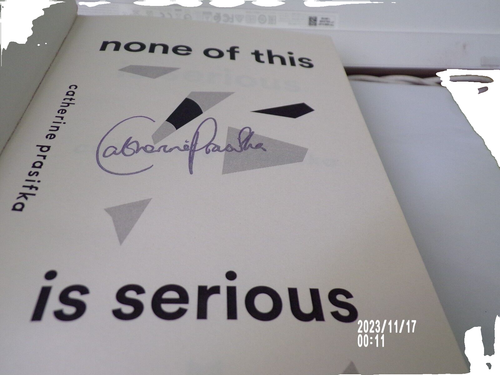 None of this Is Serious Book by Catherine Prasifka From 2022 *Signed* - Picture 2 of 2