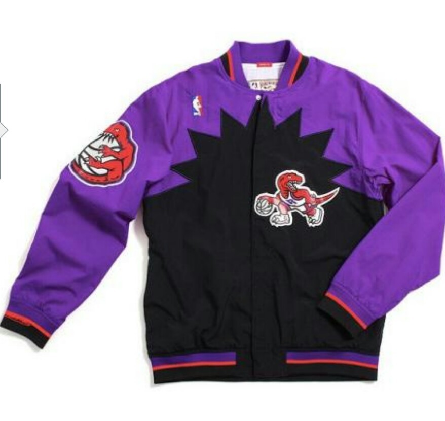 toronto raptors mitchell and ness warm up jacket