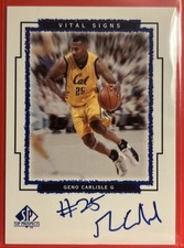 Geno Carlisle 1999 SP Top Prospects Vital Signs Rookie Auto #GC Golden Bears