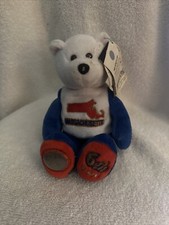 50 State Club Bean Bag Bear Massachusetts with coin With Tags 2052