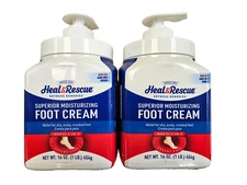 Profoot Heel Rescue Foot Cream Dry Scaly Relief 16 Oz. ( 2 pack )  NEW LOOK!  