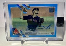2021 Topps Clearly Authentic Tanner Houck RC 17/25 Blue Auto #CAA-TH Red Sox