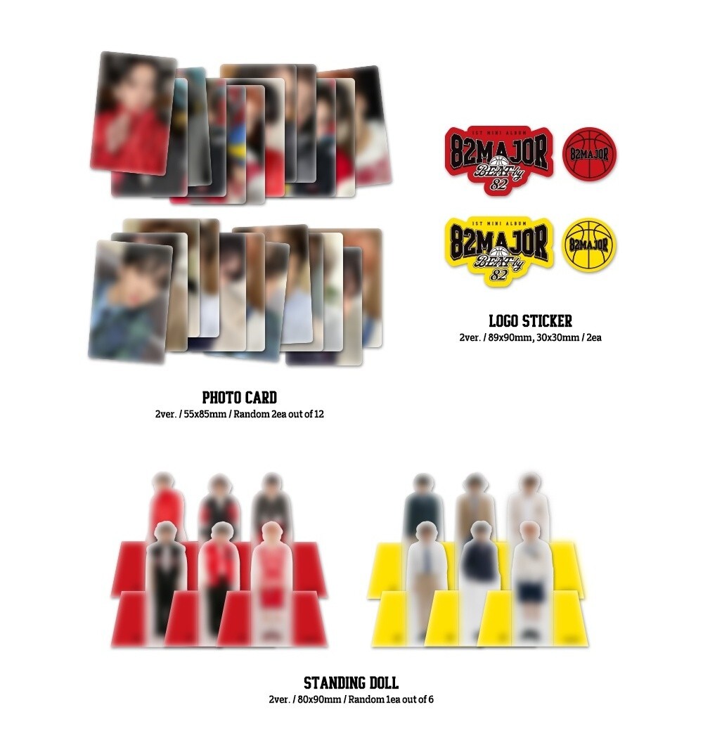 K-POP 82MAJOR 1st Mini Album [BEAT by 82] 2Ver SET CD+Book+P