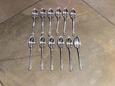 12 Antique Silverplate Dessert Grapefruit Spoons Elkington WOW!!!