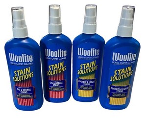 4 Ct Woolite Liquid Carpet Cleaner Stain Solutions Oil & Grease Protein + Sprays