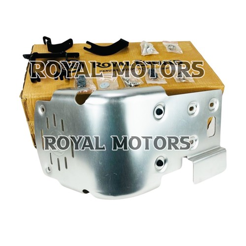 Genuine Royal Enfield "SUMP GUARD, SILVER" For Classic 350/500 & Bullet 350/500 - Picture 5 of 18