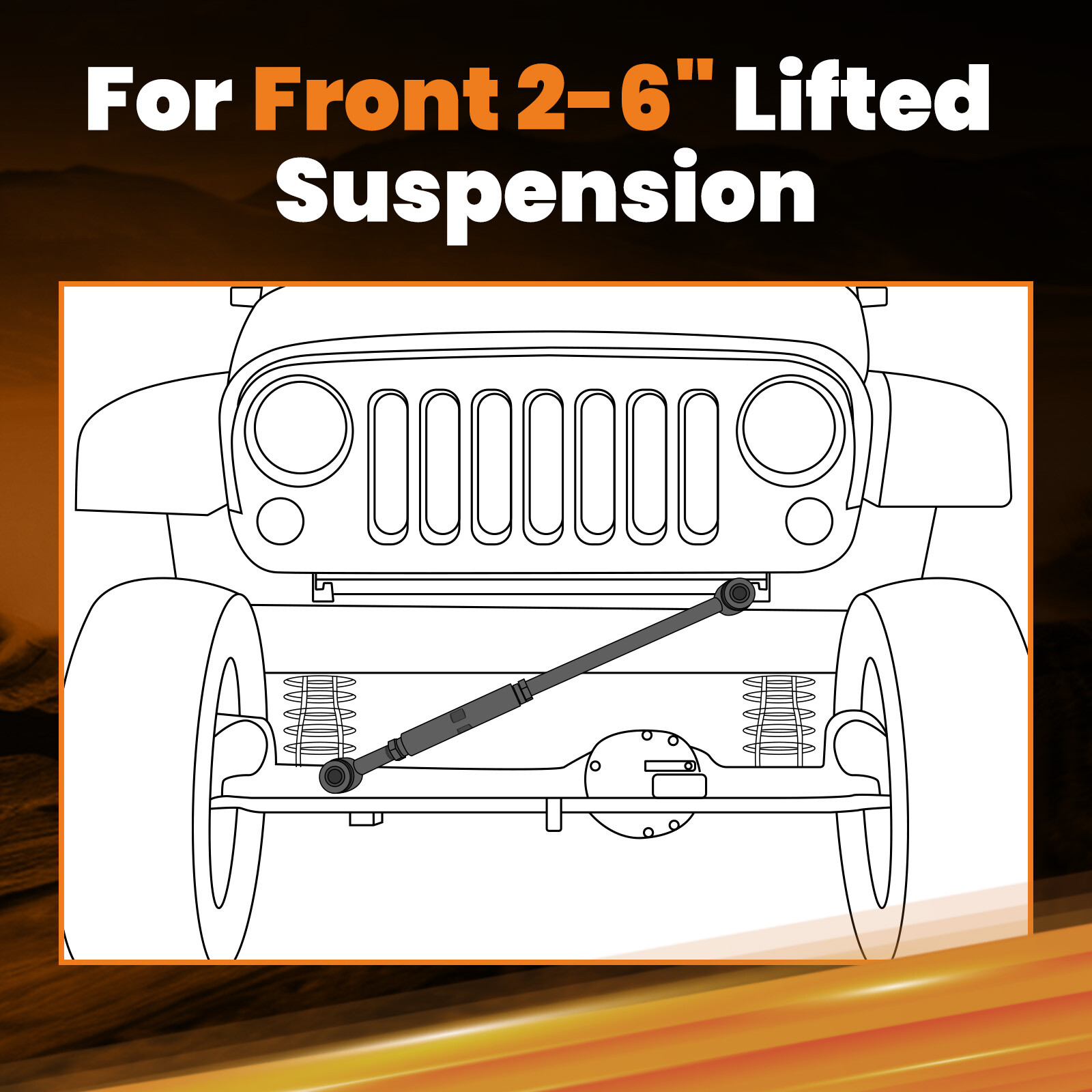 Adjustable Rear Trac Bar w/ Brackets For 19601972 Chevy C10 Pickup