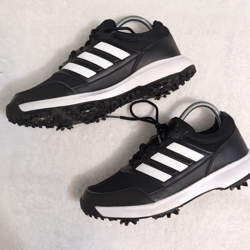 Adidas Tech Response 2.0 Black White Mens Rubber Spike Golf Shoes 7.5 - Picture 4 of 8
