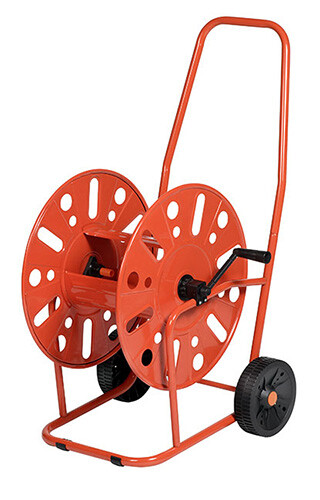 Carrello avvolgitubo con ruote porta gomma acqua AGRATI 317 irrigazione giardino