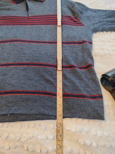 Maglione uomo vintage grande Cosby nonno accademia maglia polo pullover retrò anni 80 - Foto 5 di 6