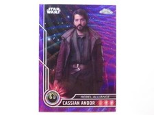 2023 Topps Chrome Star Wars Cassian Andor Purple Wave Refractor Insert Card 1
