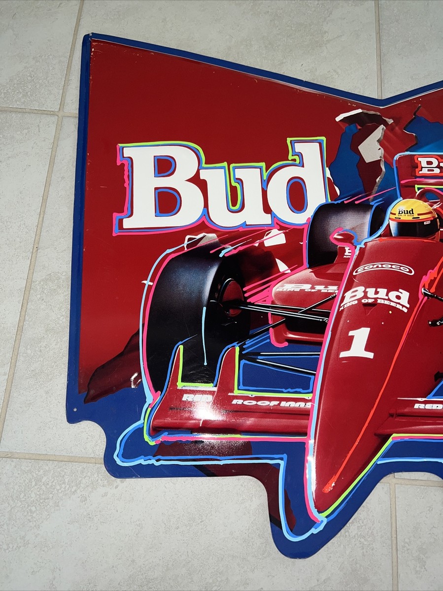 Budweiser 1991 Formula 1 Indy Car Racing Metal Tin Sign 34