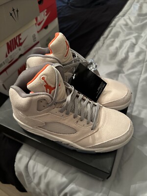 Size 9.5 - Air Jordan 5 Retro SE Craft Light Orewood Brown | eBay