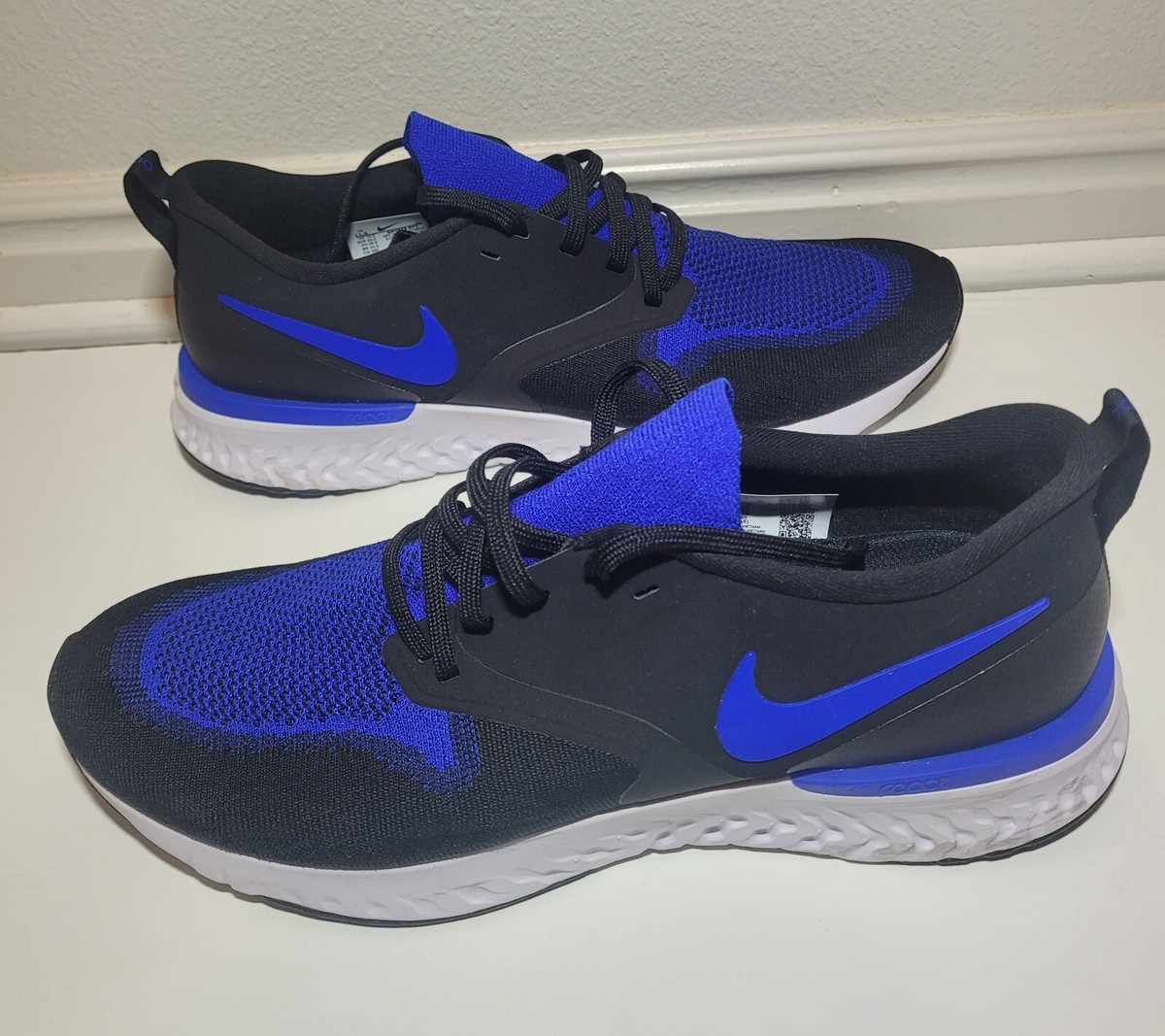 Size 11.5 - Nike Odyssey React 2 Flyknit Black Racer Blue for sale online | eBay Size 11.5 - Nike Odyssey React 2 Flyknit Black Racer Blue for sale online | eBay