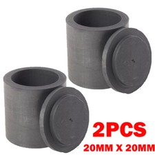 2X 20mm Graphite Ingot Bar Mould Crucible For Melting Metal Casting Refining HOT