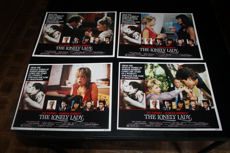 THE LONELY LADY Lobby Card Set Pia Zadora, Ray Liotta, Lloyd Bochner, Bibi Besch
