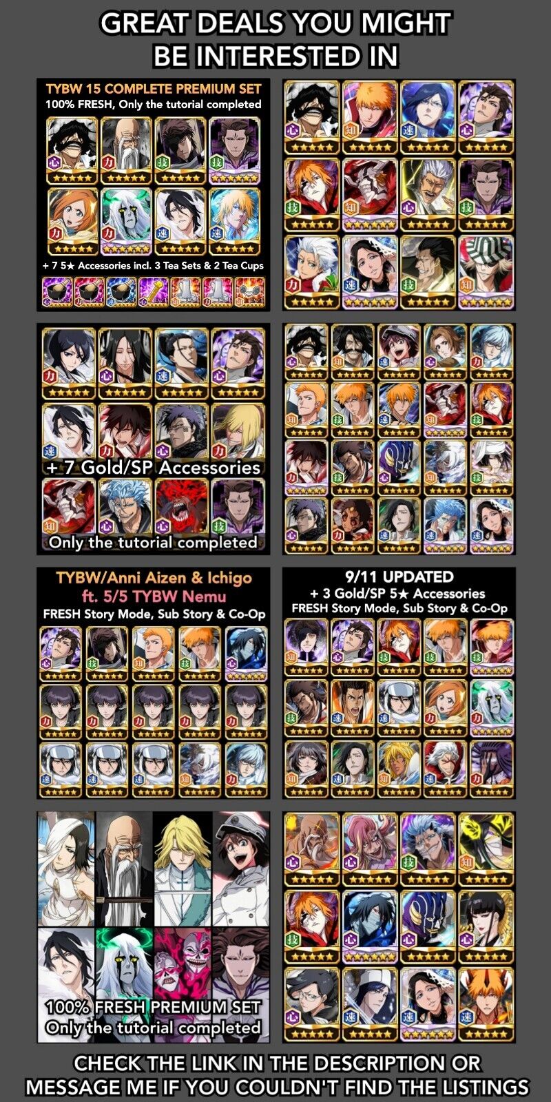 CATEGORY LIST : CHARACTER LINKS  2022 - Bleach Brave Souls 