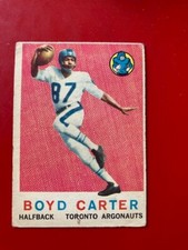 1959 Topps CFL Set Break #68 Boyd Carter - Toronto Argonauts