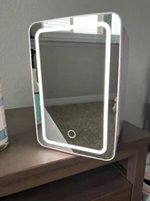 Chefman Portable Personal Fridge Refrigerator Home Car Cool Heat 4 Liter White