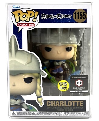 Funko Pop! Black Clover Charlotte Roselei GITD Chase – Exklusive Glow In The Dark Sammelfigur Im 3er-Bundle