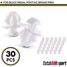 30Pcs Door & Rocker Panel Moulding Retainer Clip for Buick Pontiac 8 mm Nylon
