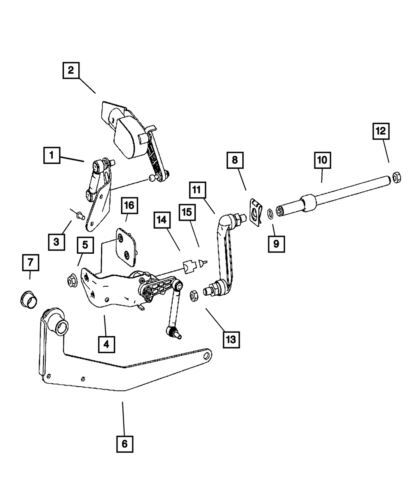 Palanca de freno de estacionamiento delantera para Dodge Sprinter 2500 2003-2009 (N/P 5119337AA)