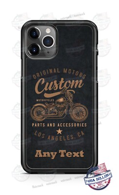 Los Angeles Custom Motorcycle Phone Case For iPhone 12 Samsung S20 LG Google 4XL