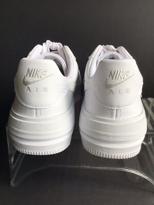 W NIKE AIR FORCE 1 PLT.AF.ORM WHITE/SUMMIT WHITE-WHITE SZ.W