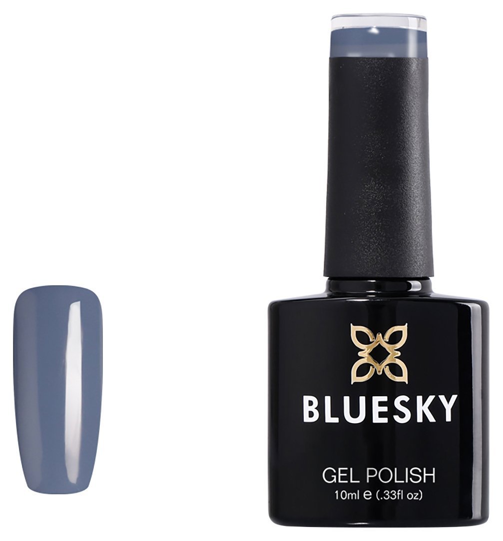 BLUESKY GEL NAIL POLISH BLUE GREY SHADOW AUTUMN WINTER 63927 LED